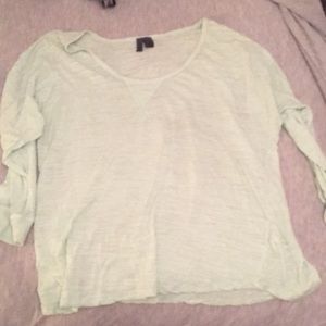 3/4 sleeve mint top